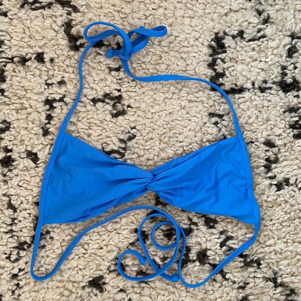 L*Space Twist Front Halter Bikini Top